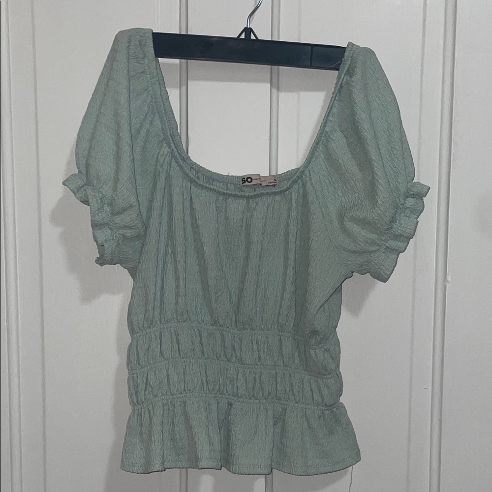SO Light Green Women's Blouse